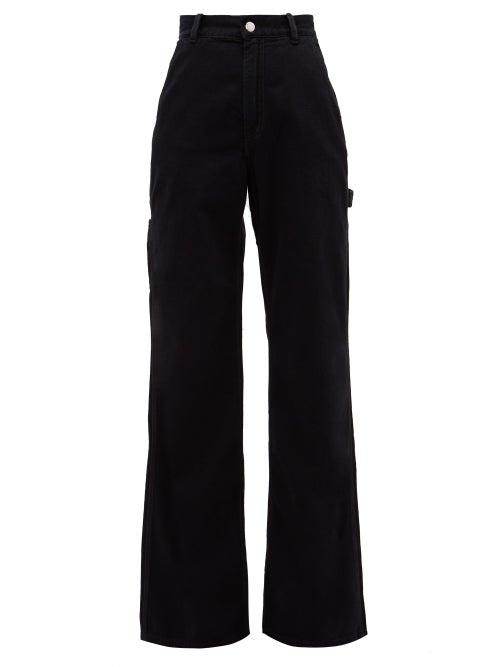 Matchesfashion.com Acne Studios - Munro High Rise Wide Leg Jeans - Womens - Black