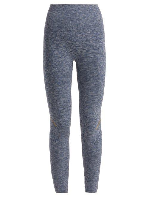 Matchesfashion.com Lndr - Blackout Seamless Performance Leggings - Womens - Blue Multi