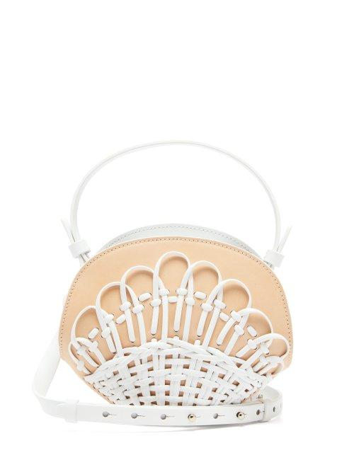 Matchesfashion.com Nico Giani - Amelia Mini Woven Leather Cross Body Bag - Womens - White Multi