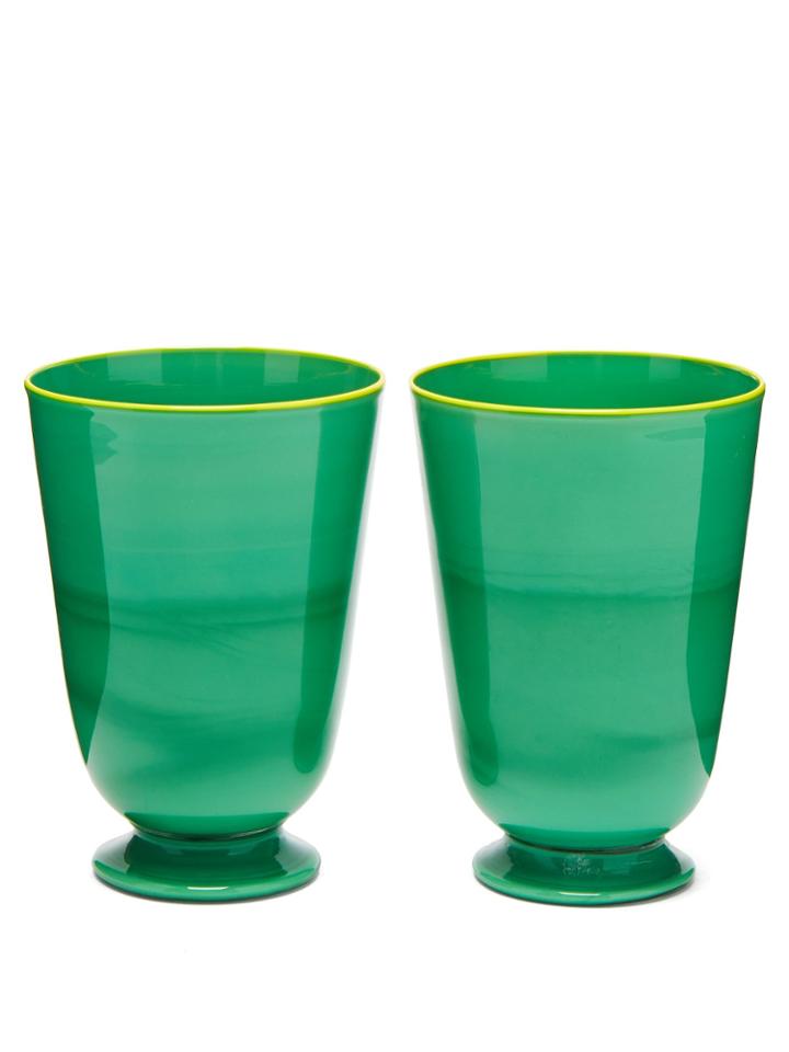 La Doublej Editions Set Of 2 Housewives Glasses