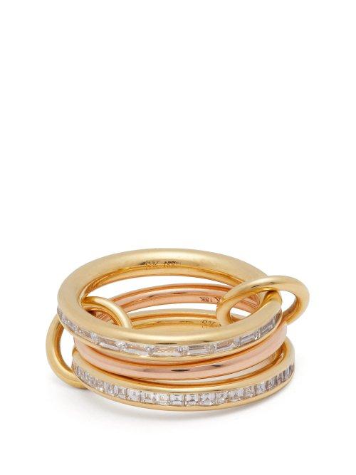 Matchesfashion.com Spinelli Kilcollin - Mozi 18kt Gold & Diamond Ring - Womens - Gold
