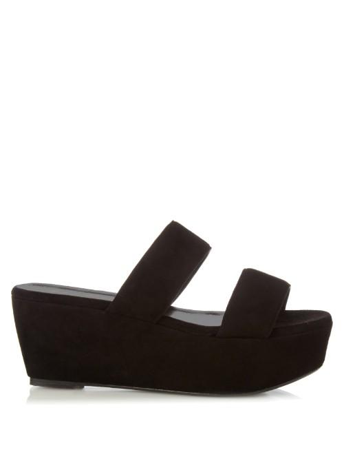 Robert Clergerie Frazzial Suede Flatform Sandals