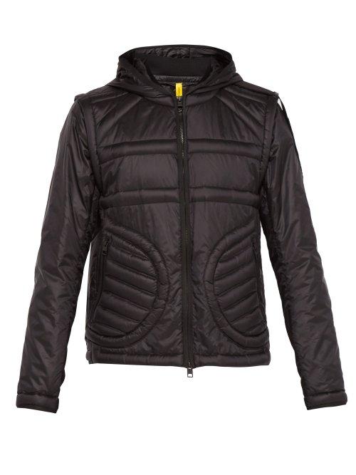 Matchesfashion.com 5 Moncler Craig Green - Hooded Quilted Logo Jacket - Mens - Black