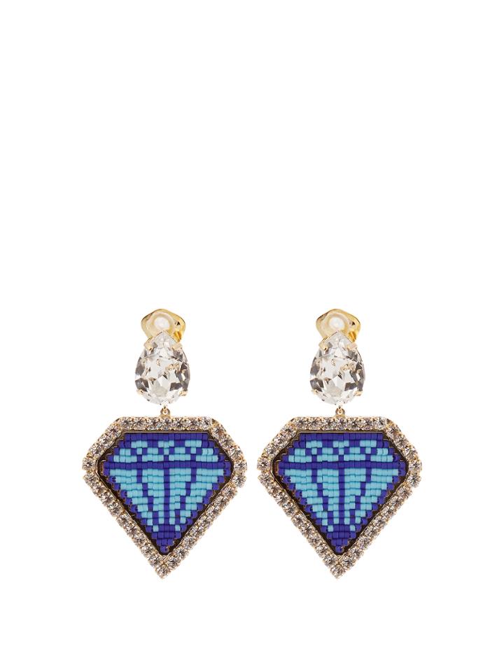 Shourouk Emojibling Diamond-motif Earrings