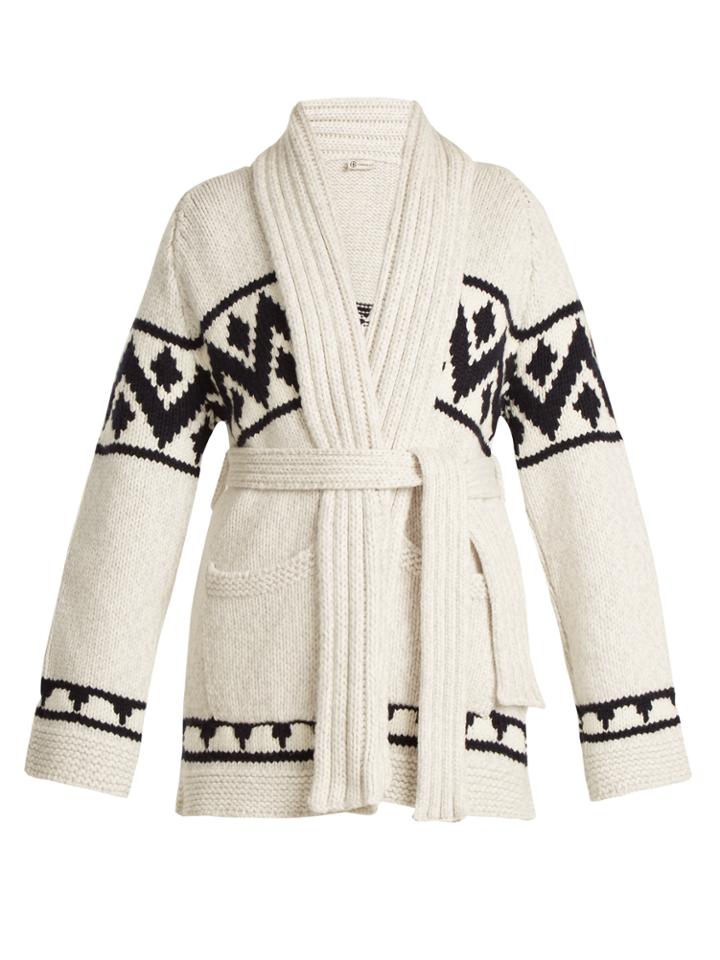 Connolly Tie-waist Chunky Cashmere Cardigan