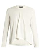 Balenciaga Long-sleeved Fluted Cotton T-shirt