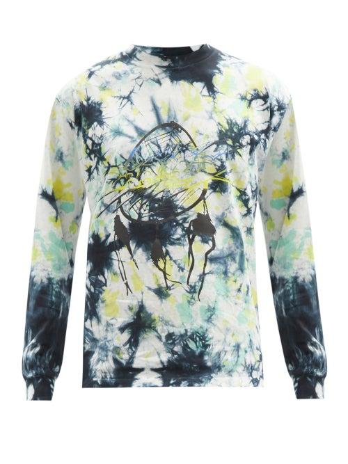 Matchesfashion.com Aries - Dreamcatcher Tie-dye Cotton Long-sleeved T-shirt - Mens - Multi