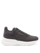 Matchesfashion.com Alexander Mcqueen - Raised-sole Technical-canvas Trainers - Mens - Dark Grey