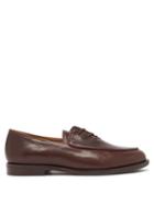 Jacques Solovire - Oli Leather Derby Shoes - Mens - Brown