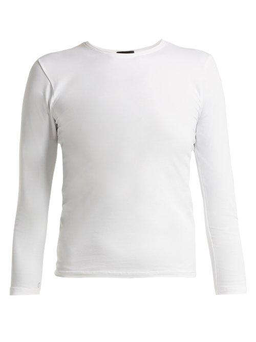 Matchesfashion.com Atm - Pima Cotton Blend T Shirt - Womens - White