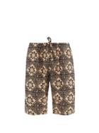 Matchesfashion.com South2 West8 - Abstract-print Cotton Shorts - Mens - Black Multi