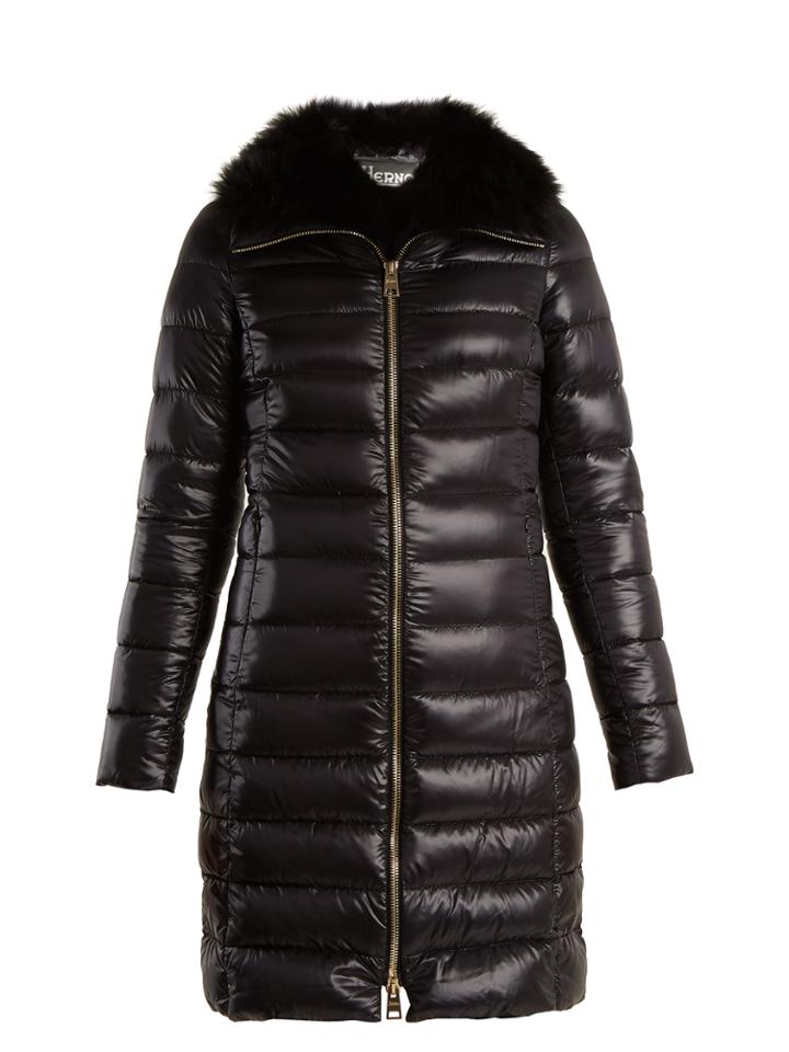Herno Fur-trimmed Down Coat