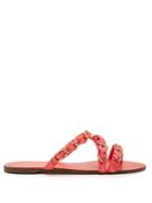 Sophia Webster Taya Chain-embellished Satin Sandals