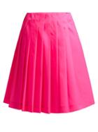 Matchesfashion.com Prada - Pleated Gabardine Skirt - Womens - Pink