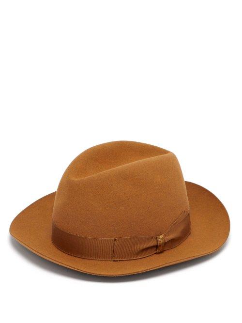 Matchesfashion.com Borsalino - Alessandria Felt Hat - Mens - Camel