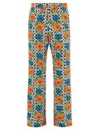 Matchesfashion.com Paco Rabanne - Poppy-print Straight-leg Cotton-blend Trousers - Mens - Multi
