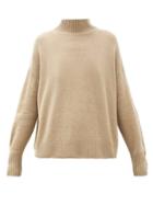 Matchesfashion.com Allude - High-neck Cashmere Sweater - Womens - Brown