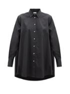 Matchesfashion.com Co - A-line Cotton-sateen Shirt - Womens - Black