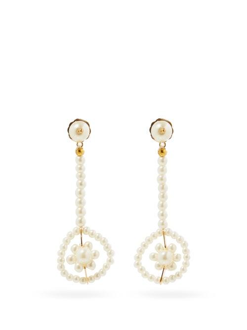 Matchesfashion.com Shrimps - Viola Faux-pearl Drop Earrings - Womens - Pearl