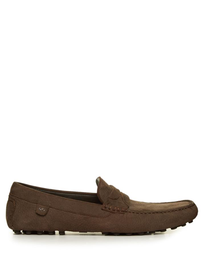 Dolce & Gabbana Suede Penny Loafers