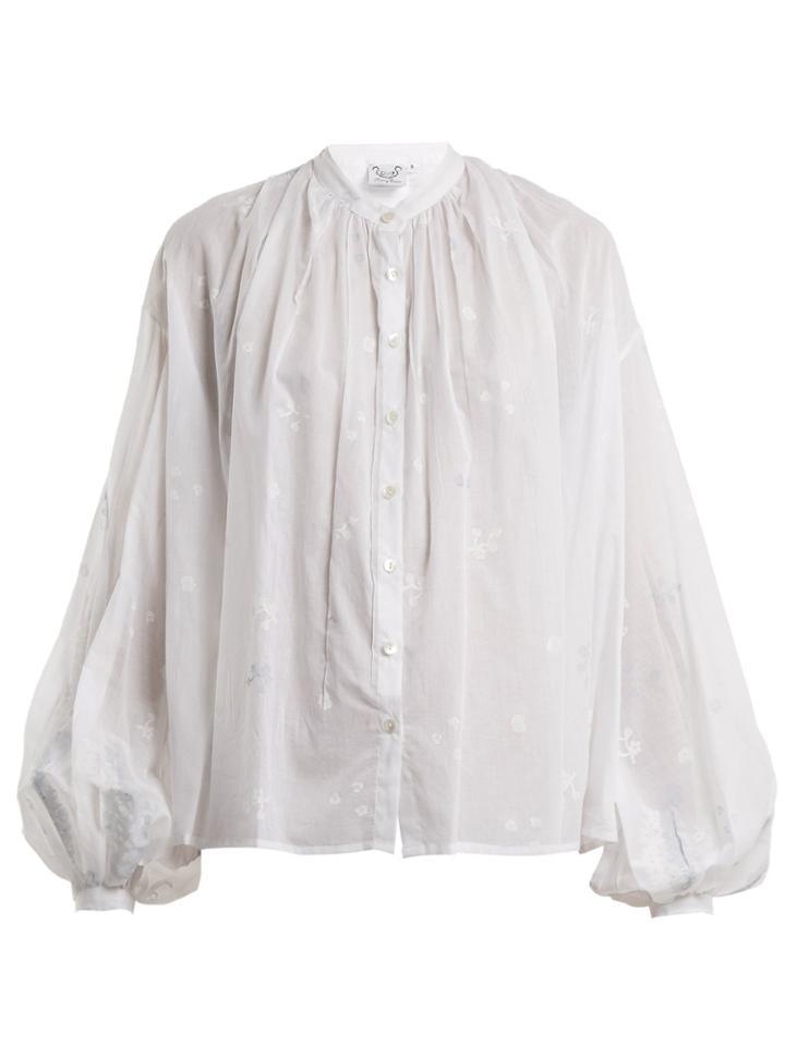 Thierry Colson Slava Balloon-sleeved Blouse