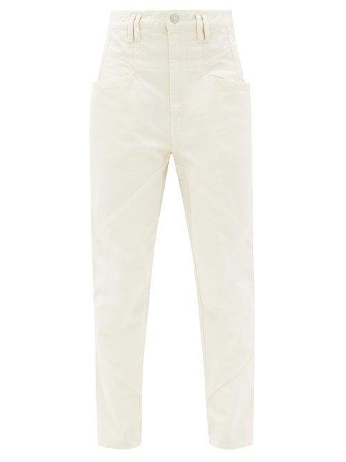 Matchesfashion.com Isabel Marant - Nadeloisa High-rise Panelled Jeans - Womens - Ivory