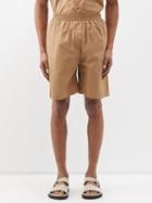 Albus Lumen - Cotton-poplin Shorts - Mens - Sand
