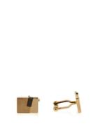 Lanvin Obsidian And Gold-plated Cufflinks