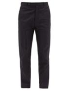Matchesfashion.com Ditions M.r - Patrick Pinstriped-twill Trousers - Mens - Navy Multi