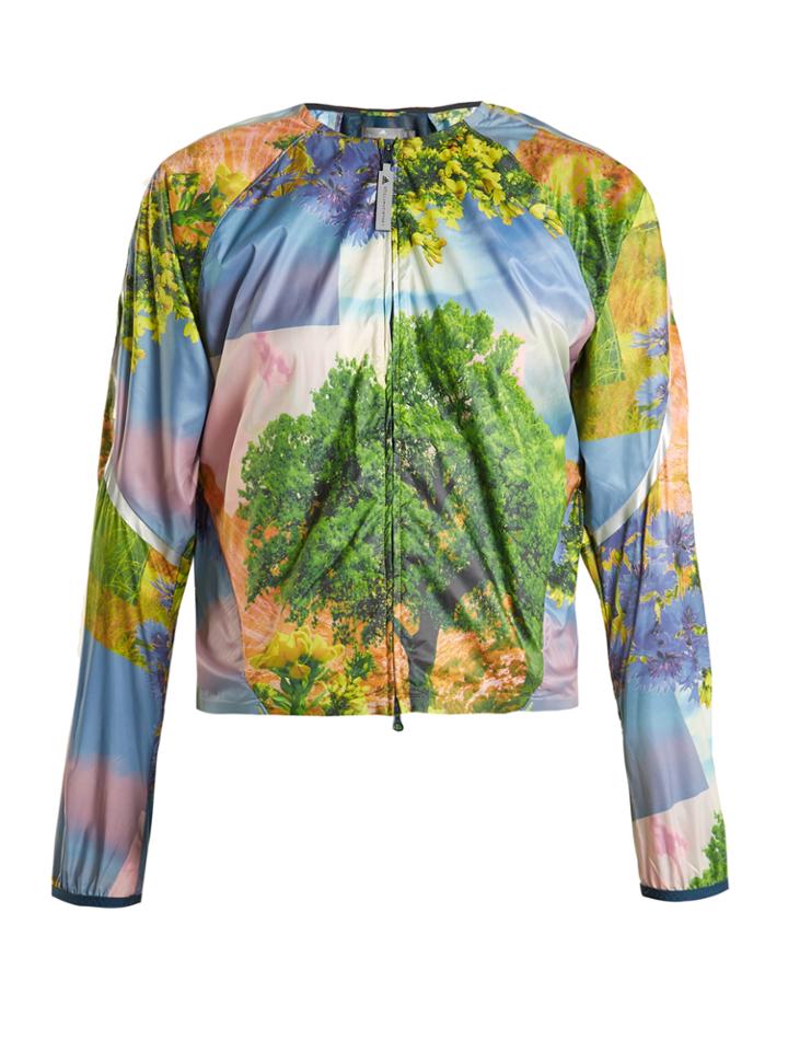 Adidas By Stella Mccartney Run Adizero Nature-print Performance Jacket