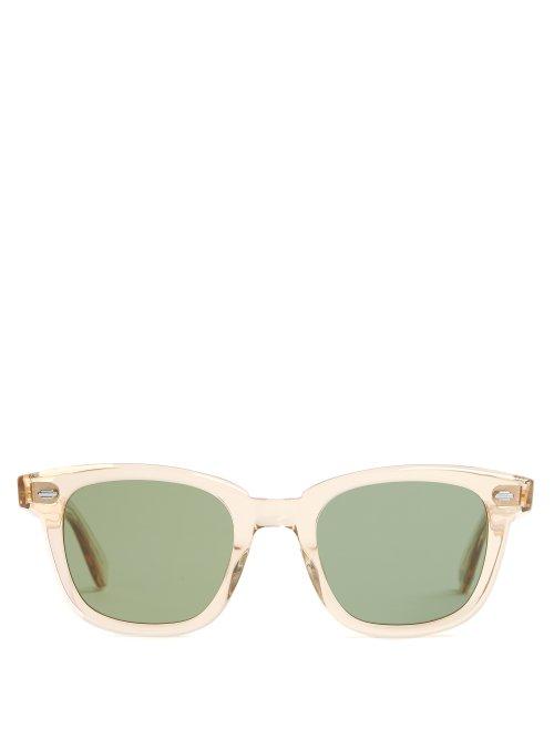 Matchesfashion.com Garrett Leight - Calabar 49 D Frame Sunglasses - Mens - Clear