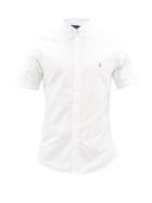 Polo Ralph Lauren - Logo-embroidered Cotton-oxford Short-sleeved Shirt - Mens - White