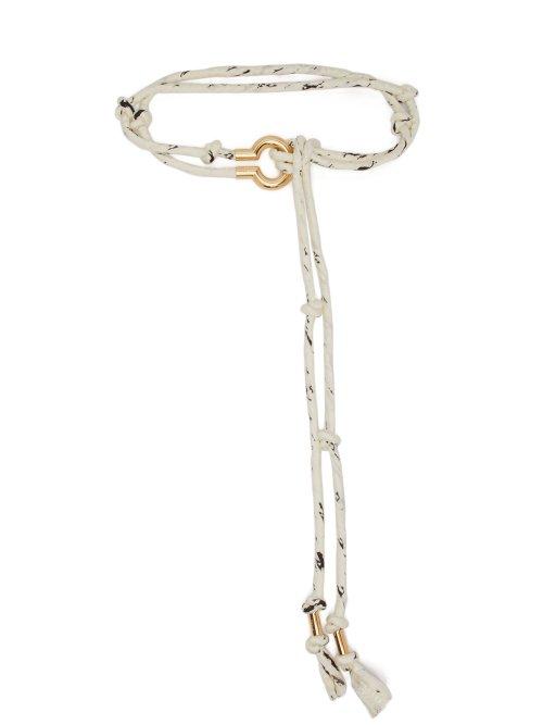 Matchesfashion.com Chlo - Braided Rope Belt - Womens - White