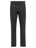 Matchesfashion.com Polo Ralph Lauren - Slim Cotton Blend Chino Trousers - Mens - Dark Grey