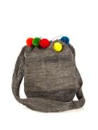 Muzungu Sisters Fique Mochila Pompom Bag