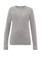 Matchesfashion.com Gabriela Hearst - Chester Cashmere Blend Sweater - Womens - Light Grey