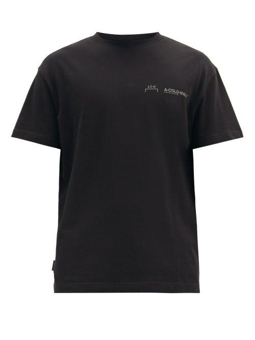 Matchesfashion.com A-cold-wall* - Logo-print Cotton-jersey T-shirt - Mens - Black