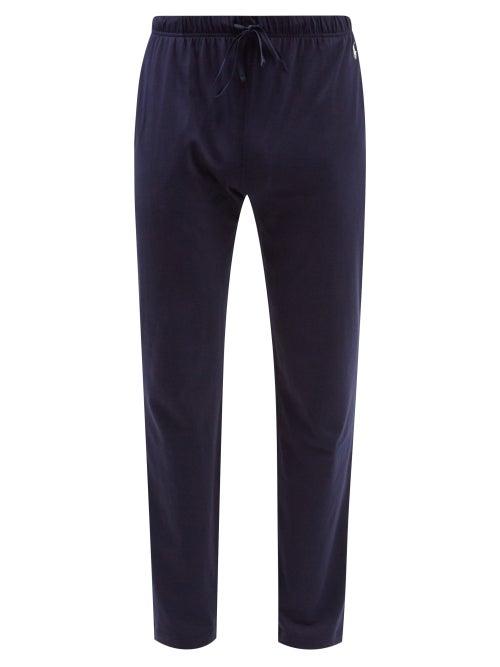 Polo Ralph Lauren - Logo-embroidered Cotton-jersey Pyjama Trousers - Mens - Navy