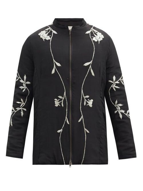 Matchesfashion.com By Walid - Albert Upcycled 19th-century Silk Jacket - Mens - Black White