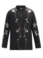 Matchesfashion.com By Walid - Albert Upcycled 19th-century Silk Jacket - Mens - Black White