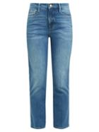 Matchesfashion.com Frame - Le Sylvie Straight Leg Cropped Jeans - Womens - Denim