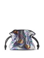Loewe Paula's Ibiza - Flamenco Sequinned Leather Clutch Bag - Womens - Multi