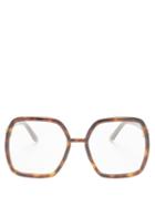 Matchesfashion.com Gucci - Horsebit Butterfly Acetate Glasses - Womens - Tortoiseshell
