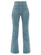 Matchesfashion.com Holden - Zipped Soft-shell Ski Trousers - Womens - Light Blue