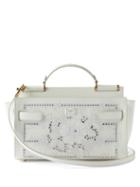 Dolce & Gabbana - Sicily Broderie-anglaise Leather Bag - Womens - White