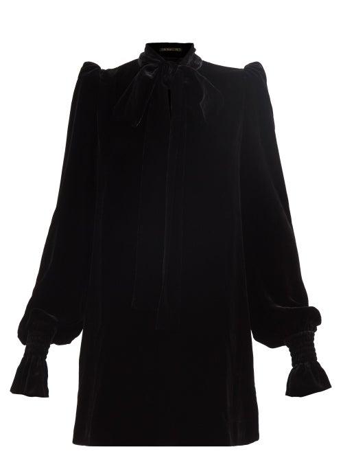 The Vampire's Wife - The Mini Fortune Teller Velvet Dress - Womens - Black