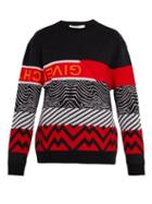 Matchesfashion.com Givenchy - Patterned Intarsia Wool Blend Sweater - Mens - Multi