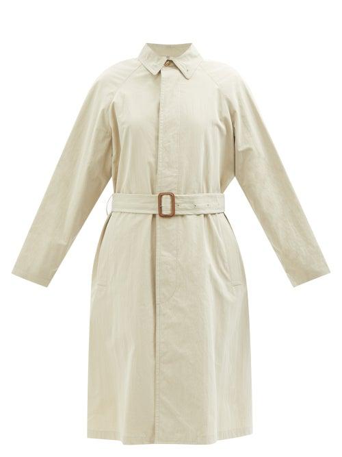 A.p.c. - Garance Belted Cotton-blend Trench Coat - Womens - Beige