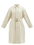A.p.c. - Garance Belted Cotton-blend Trench Coat - Womens - Beige