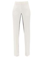 Matchesfashion.com No. 21 - Striped Crepe Straight-leg Trousers - Womens - Cream